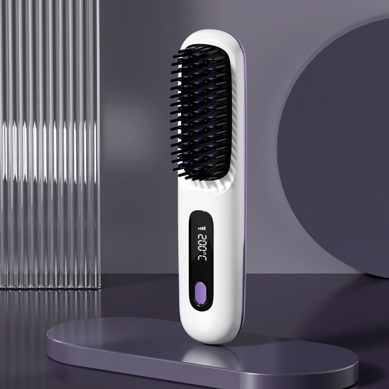 💖Neujahrs-Sonderangebot: 50 % Rabatt💖 Kabelloser, keramisch beheizter Haarglätter-Kamm -Remifa®