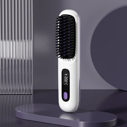 💖Neujahrs-Sonderangebot: 50 % Rabatt💖 Kabelloser, keramisch beheizter Haarglätter-Kamm -Remifa®
