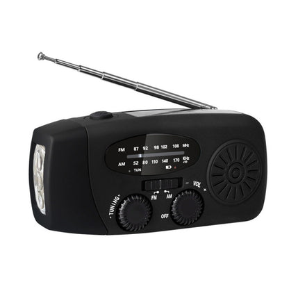Multifunktionales tragbares Solar-Notfallradio – Powerbank, Handkurbel & Wetterwarnungen für Outdoor-Abenteuer und Notfälle