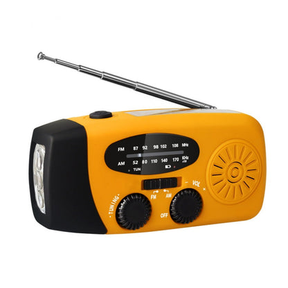 Multifunktionales tragbares Solar-Notfallradio – Powerbank, Handkurbel & Wetterwarnungen für Outdoor-Abenteuer und Notfälle