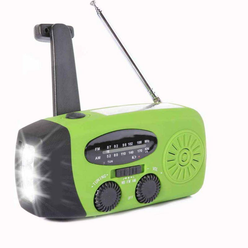 Multifunktionales tragbares Solar-Notfallradio – Powerbank, Handkurbel & Wetterwarnungen für Outdoor-Abenteuer und Notfälle