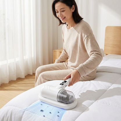 60%off😱Komplett aufgerüstet🛏️Über 500.000 Stück verkauft!💝Bettstaubsauger mit UV-C-Licht – Klopfen + Saugen + UV in einem!💥🔦 -Remifa® (Copy)