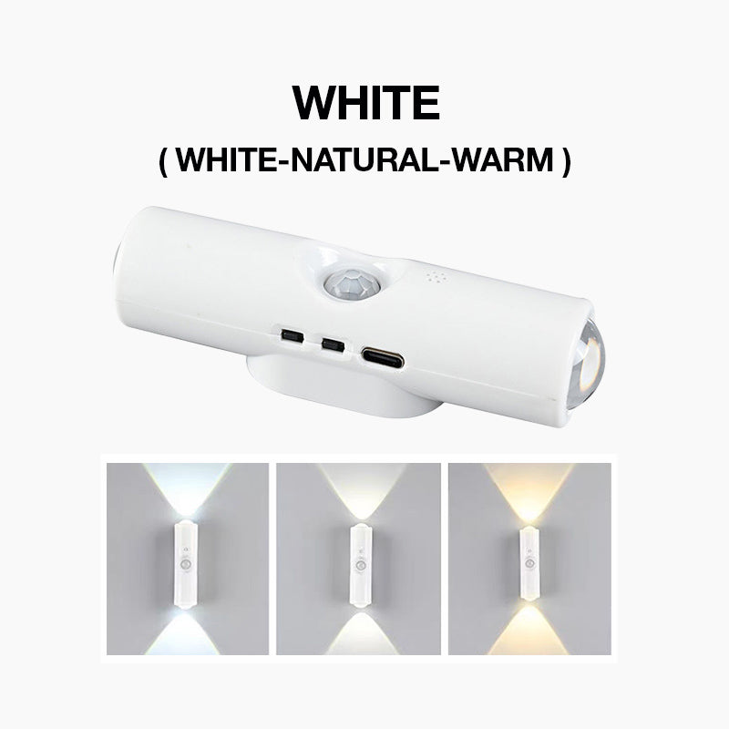 🌈 Intelligente LED-Nachtleuchte mit Bewegungssensor, dimmbare RGB-Wandlampe mit Farbwechsel, USB-aufladbares Ambientelicht mit Farbverlauf und magnetischer Klebebefestigung für Schlafzimmer, Flur und Eingangsbereich – stilvolle Wohnbeleuchtung