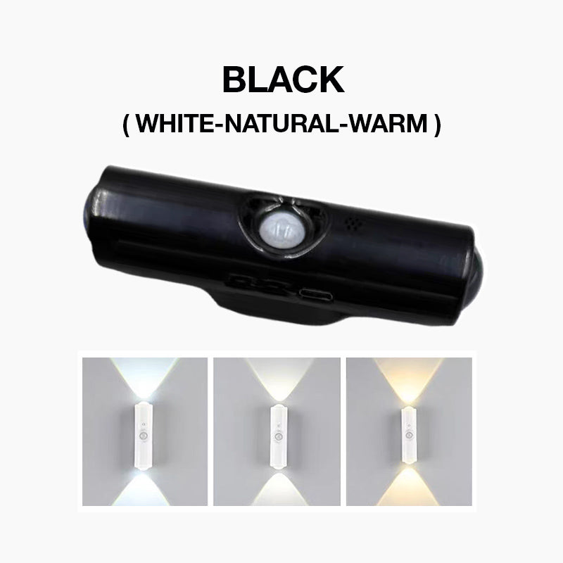🌈 Intelligente LED-Nachtleuchte mit Bewegungssensor, dimmbare RGB-Wandlampe mit Farbwechsel, USB-aufladbares Ambientelicht mit Farbverlauf und magnetischer Klebebefestigung für Schlafzimmer, Flur und Eingangsbereich – stilvolle Wohnbeleuchtung