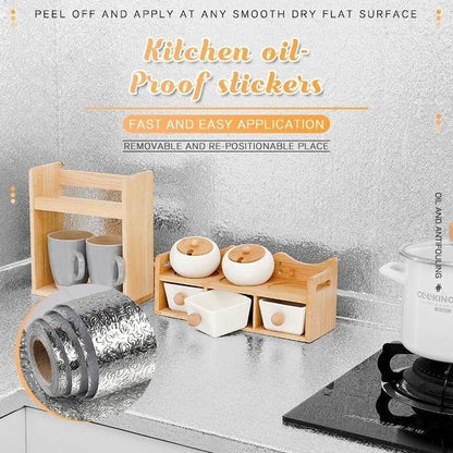 🛡️ 50 % RABATT! 🍳Selbstklebende Küchenaufkleber – Schützen Schränke und Arbeitsflächen vor Fett und Flecken. Auf Maß zuschneidbar, ablösbar. Ein echter Lebensretter in der Küche! 🌟✅