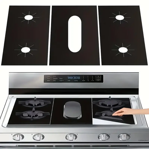 🍳 50% RABATT! 🧽 Wiederverwendbare Herdschutzmatten – Hitzebeständig, leicht zu reinigen & rutschfest – Perfekt für Gaskocher & saubere Küche ✨