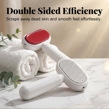 🦶 JETZT 50 % RABATT! Doppelseitige Fußfeile gegen Hornhaut – Salon-Ergebnis für zu Hause – entfernt Hornhaut und macht die Füße babyweich ✨🛁