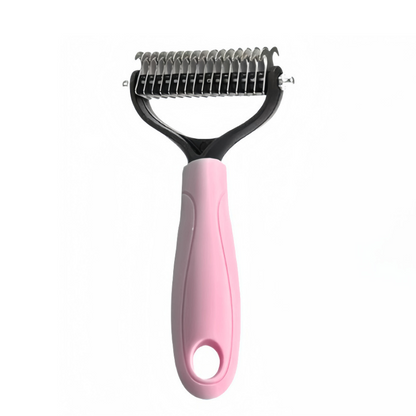 Fellpflegekamm für Haustiere ✨ Eine Seite entwirrt das Fell, die andere entfernt lose Haare. Abgerundete Zinken entfernen Haare mühelos und sorgen mit nur einem Zug für ein sauberes Ergebnis 🧹