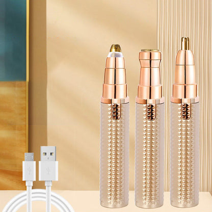 ✨3-in-1 elektrischer Beauty-Trimmer – mit Wechselaufsätzen für Augenbrauen, Gesicht & Detailpflege – für einen gepflegten Look jederzeit und überall 🌍✨