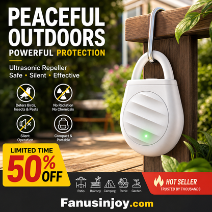 🔥 Zeitlich begrenztes Angebot: 3 kaufen, 2 gratis erhalten! 🐦 Keine Probleme mehr mit Vögeln, Wildtieren und Heuschrecken! Tragbarer Ultraschall-Vogelabwehr-Schlüsselanhänger